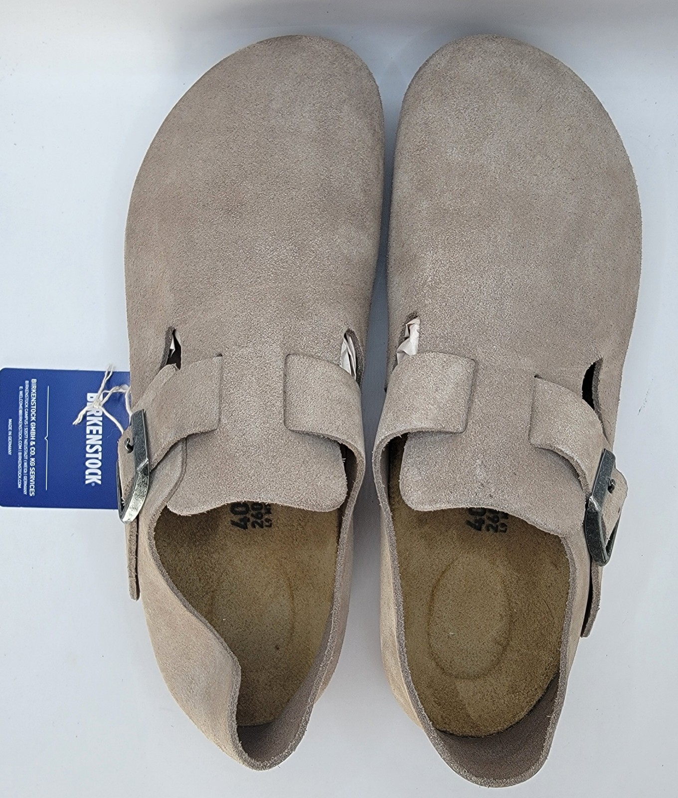 Birkenstock london bs taupe color clog narrow