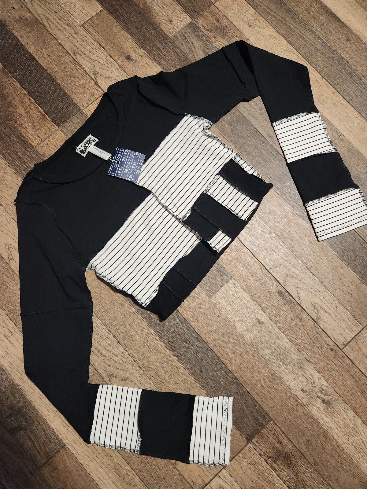 Obsequies one of a kind Handmade Patchwork top