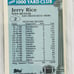 1986-87 TOPPS FOOTBAL #2 JERRY RICE ** 1986 1000 YARD CLUB. WCG 10 GEM MT.