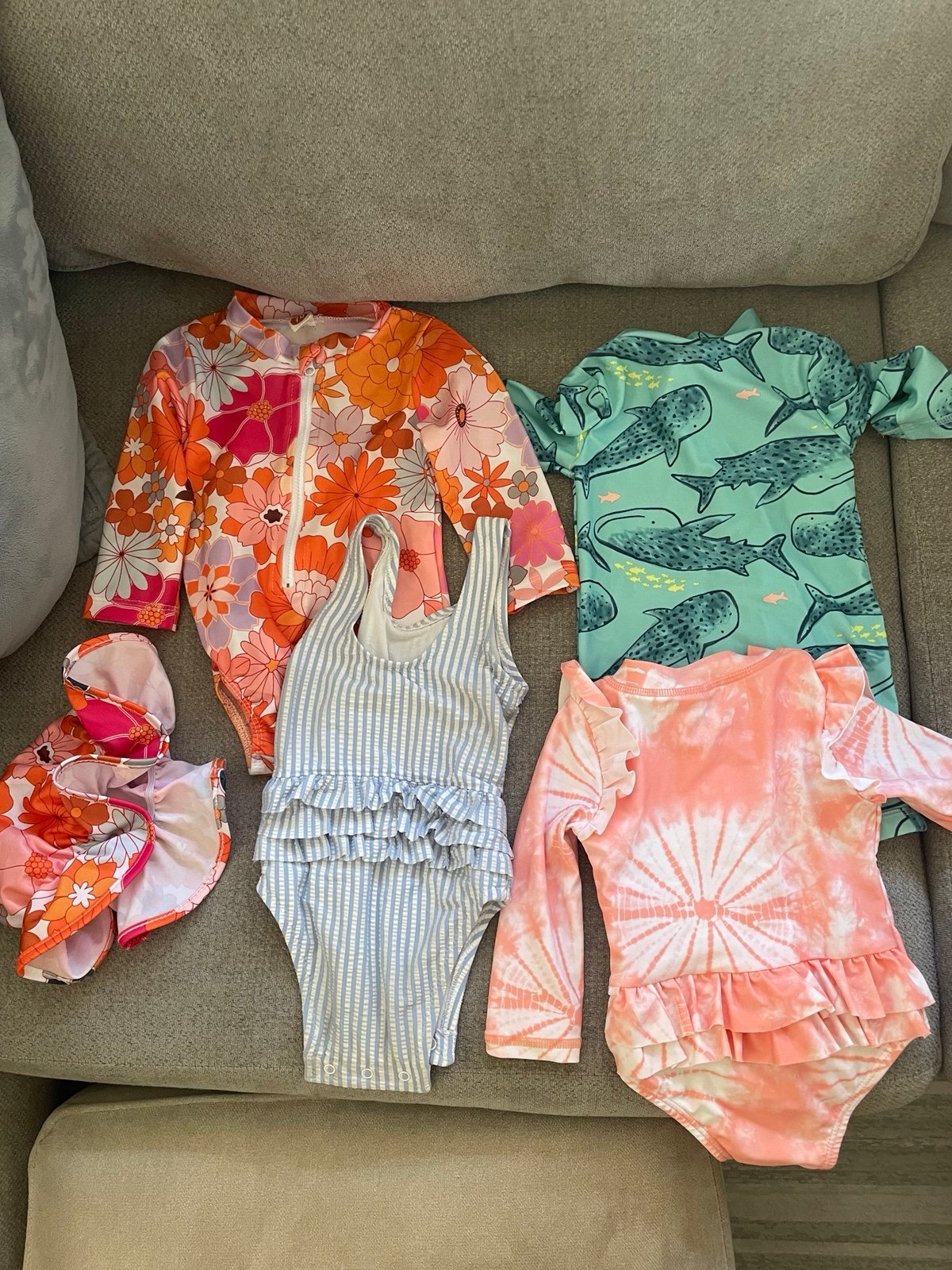 3-6 month old baby girl swimsuit Bundle