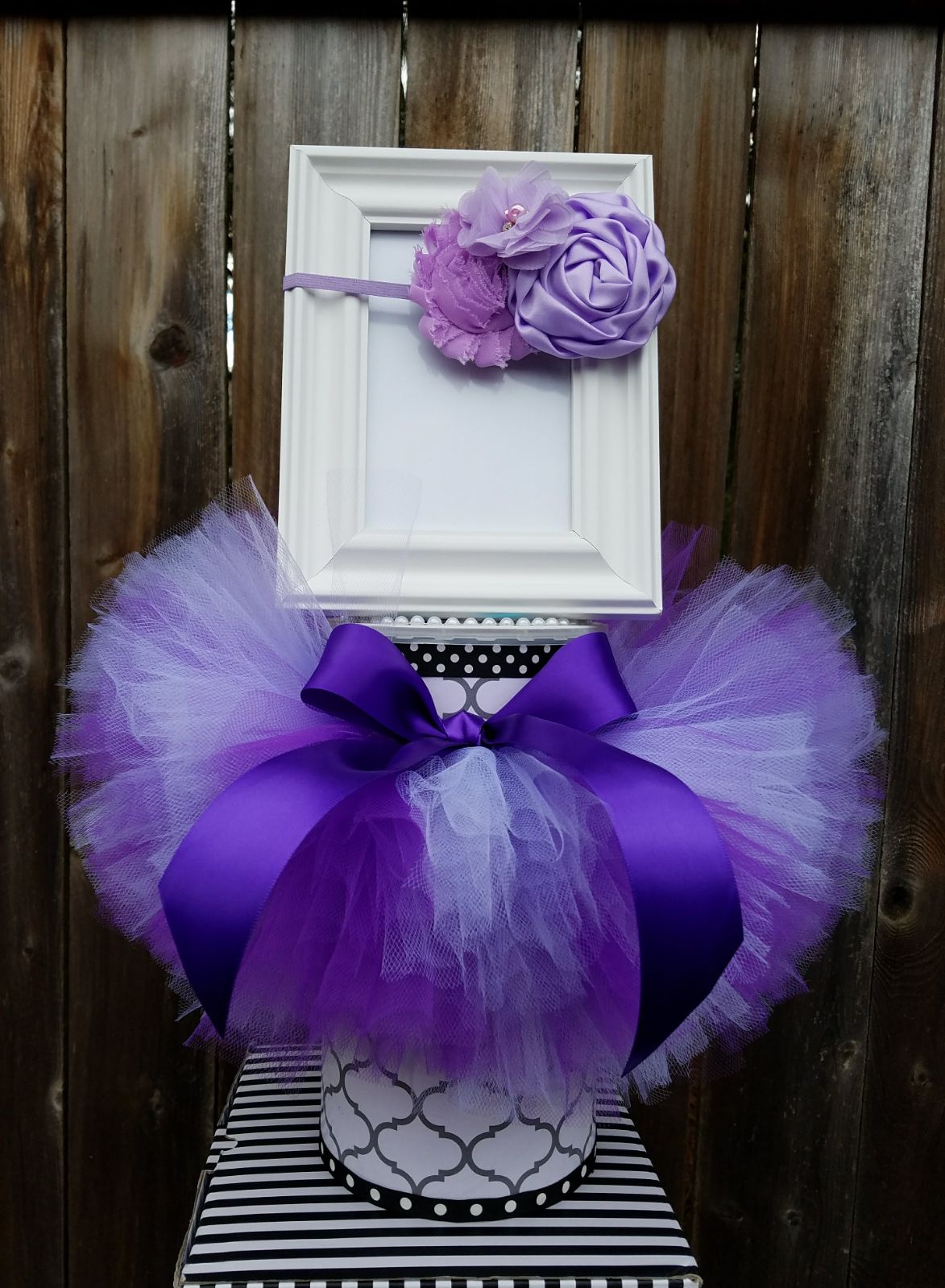 BABY GIRL PURPLE TUTU & HEADBAND SIZE 2T