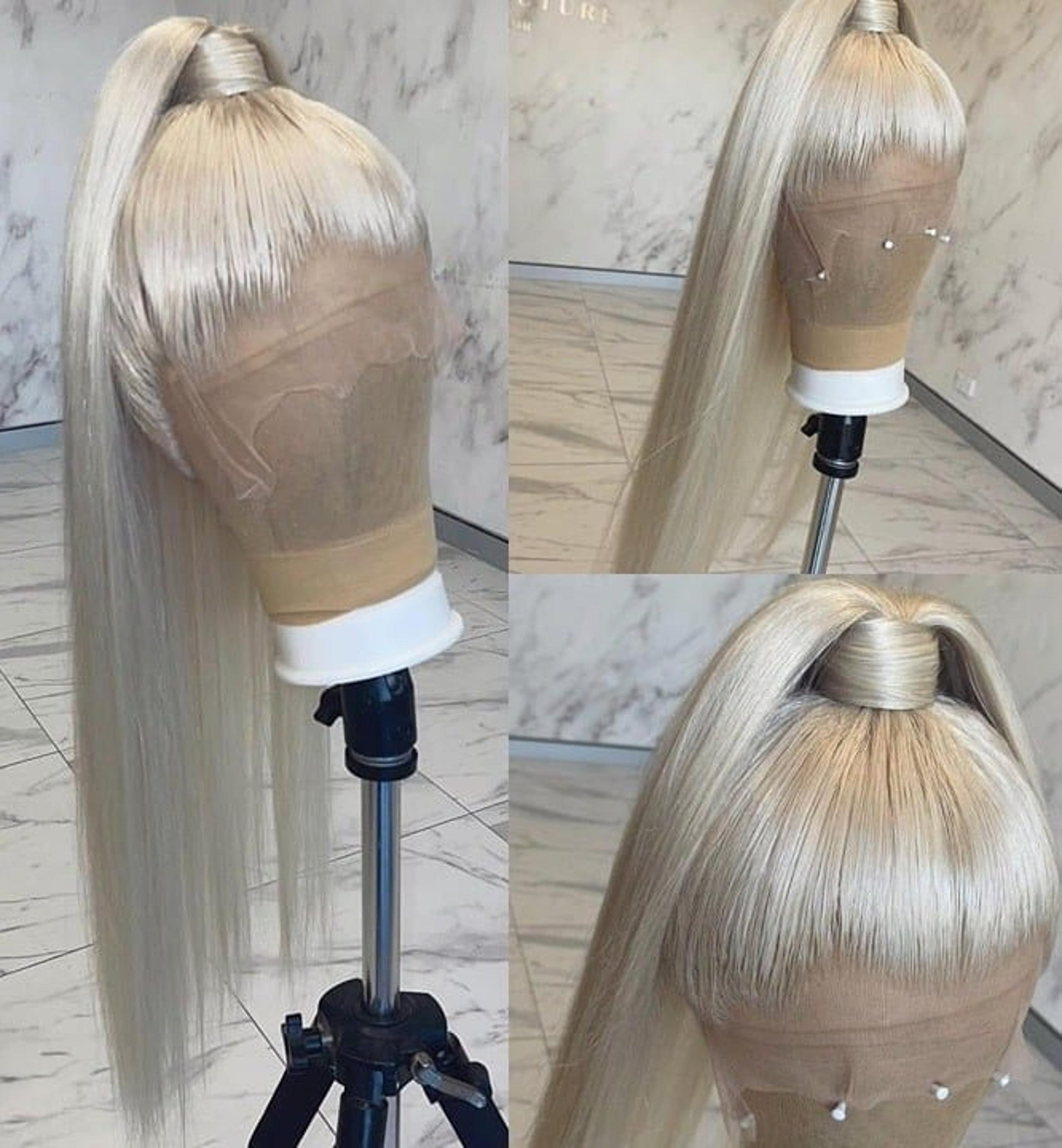 human hair lace front wig - Virgin Only