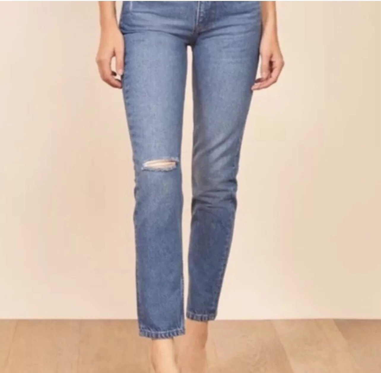 Reformation Julia high rise cigarette jeans