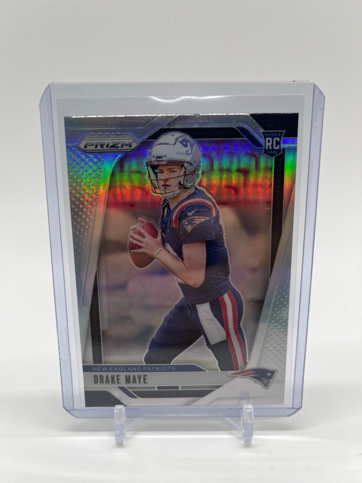 Drake Maye 2024 Panini NFL Prizm Silver Rookie Card RC New England Patriots Holo