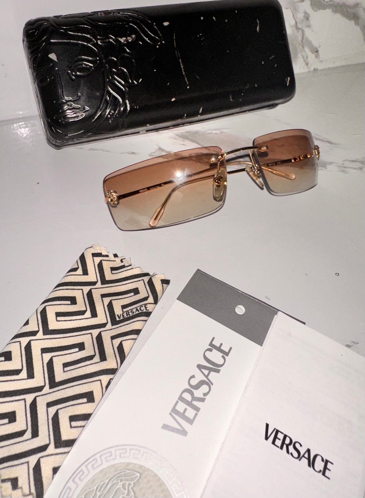 Fendi gold light Brown glasses