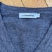 J. Lindeberg Mens Fine Merino Wool V-Neck Sweater Size Large L Gray Excellent