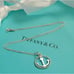 Retired Tiffany & Co. Rope Twist Anchor pendant with necklace 16 inches