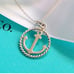 Retired Tiffany & Co. Rope Twist Anchor pendant with necklace 16 inches