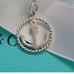 Retired Tiffany & Co. Rope Twist Anchor pendant with necklace 16 inches