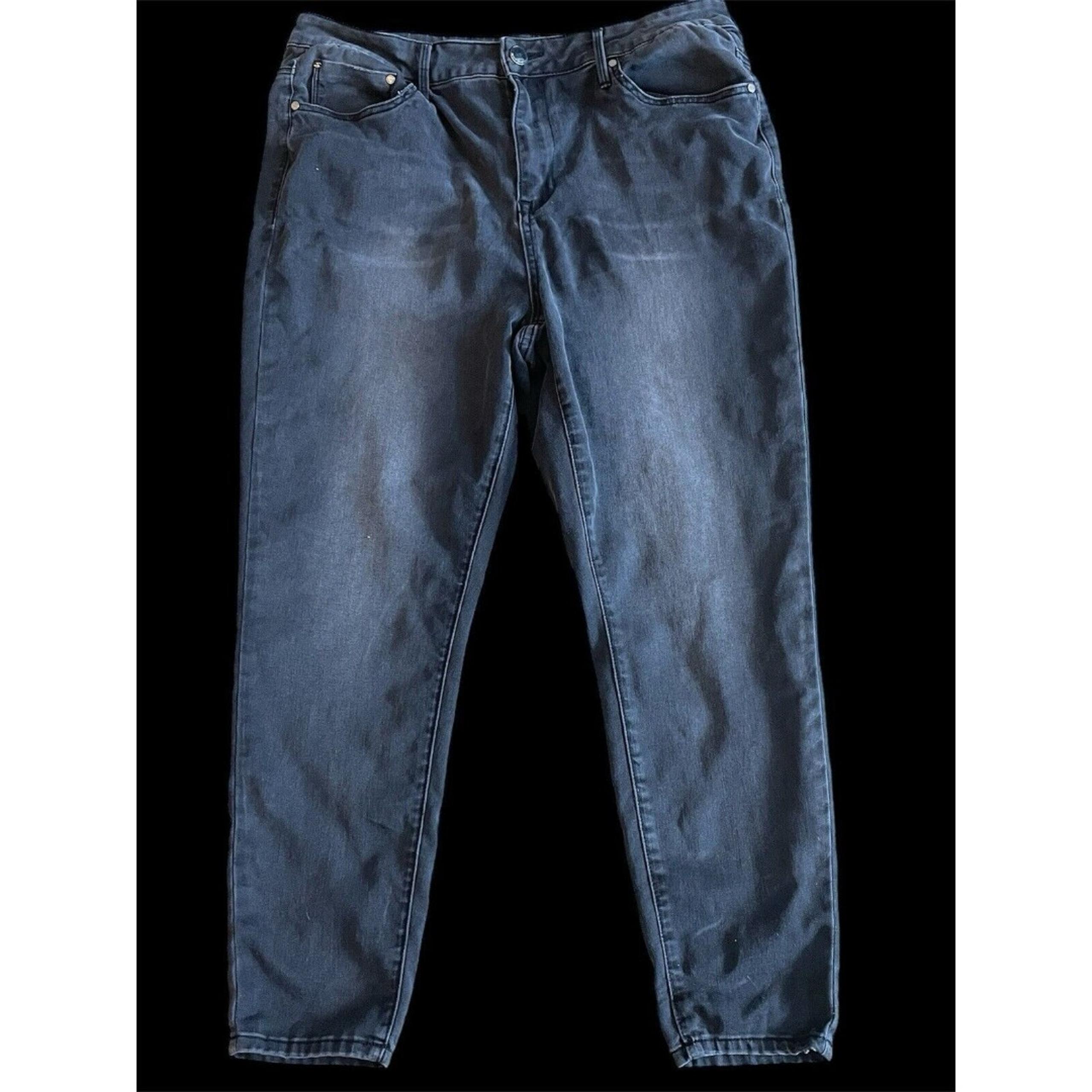 Seven7 Ultra High Rise Legging Jeans Black, Size 18W