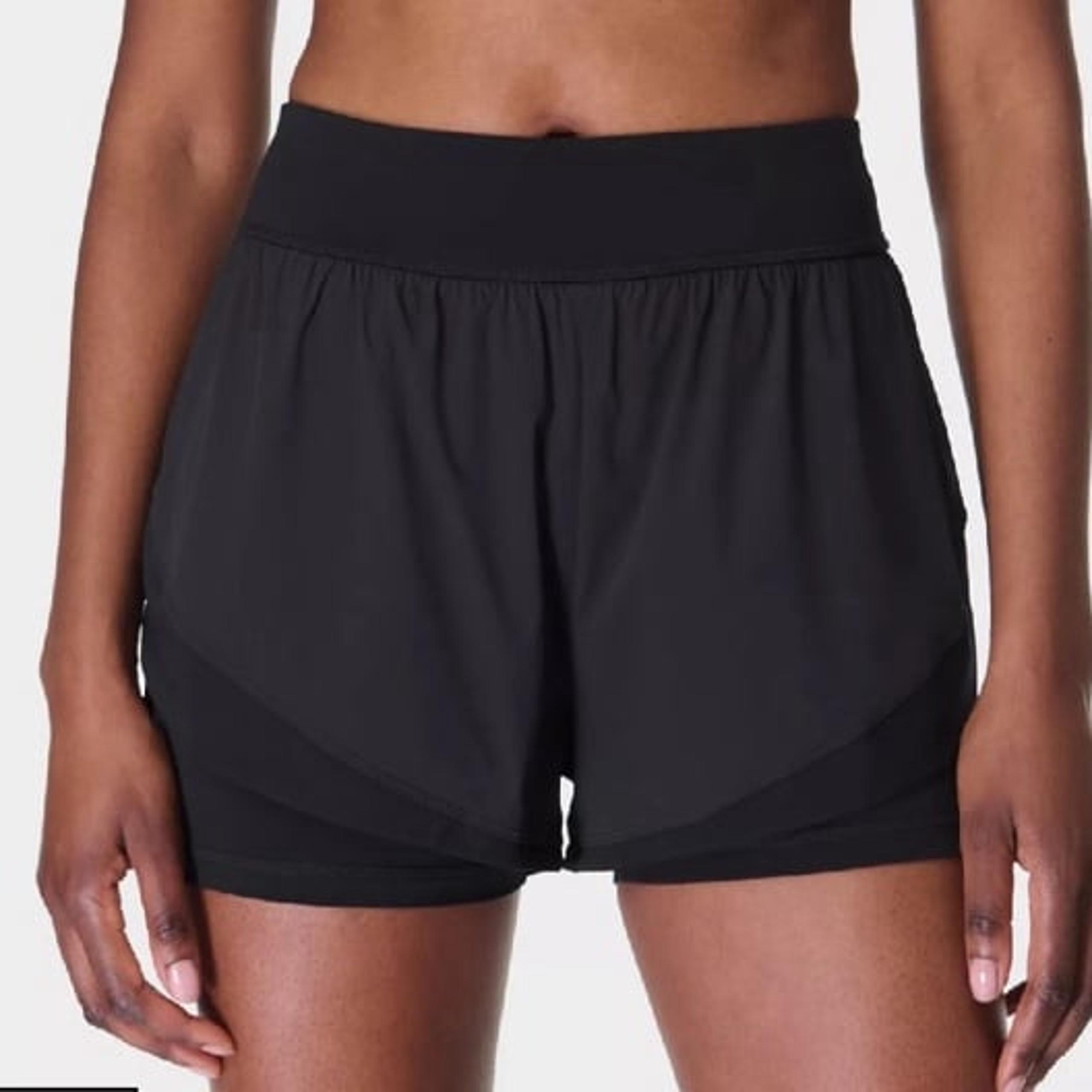 Sweaty Betty Black Tempo Run Shorts Running Athletic shorts in Size Small (US 6)