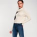Free People Stormy Fuzzy Cowl Neck Sweater | Large Oatmeal Heather