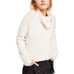 Free People Stormy Fuzzy Cowl Neck Sweater | Large Oatmeal Heather