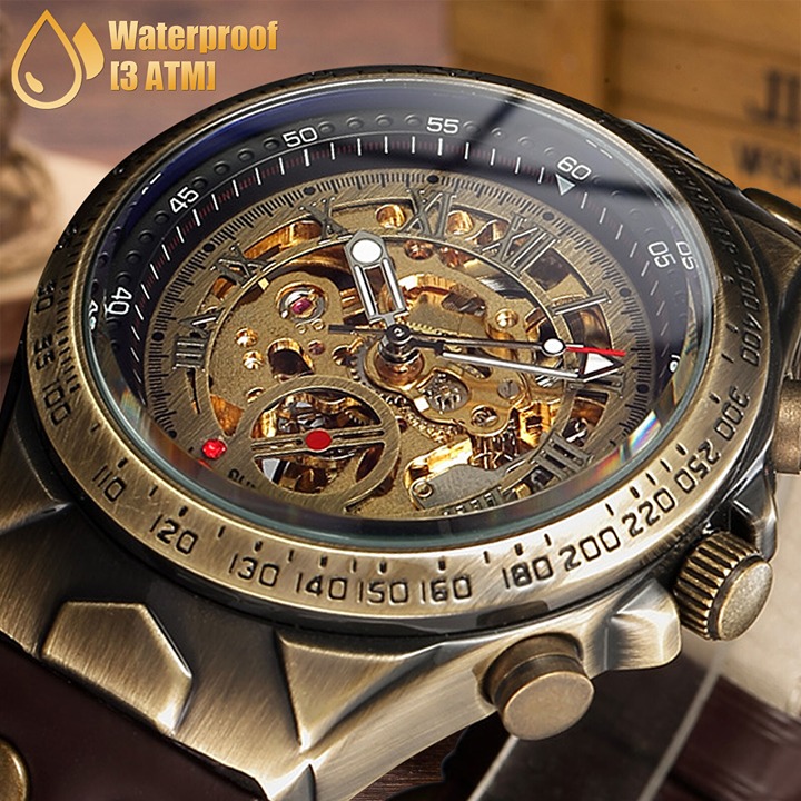 Men's Luxury Warch - Automatic Mechanical - Leather Strap