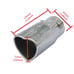 New Silver Heart Shaped Stainless Steel Car Exhaust Pipe Muffler Tip Trim