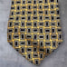 Vintage Polo Ralph Lauren Men's Yellow Silk Geometric Designer Tie