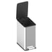 Stainless Steel Slim Step On Trash can 2.6 Gallon Smooth Close Lid Bathroom