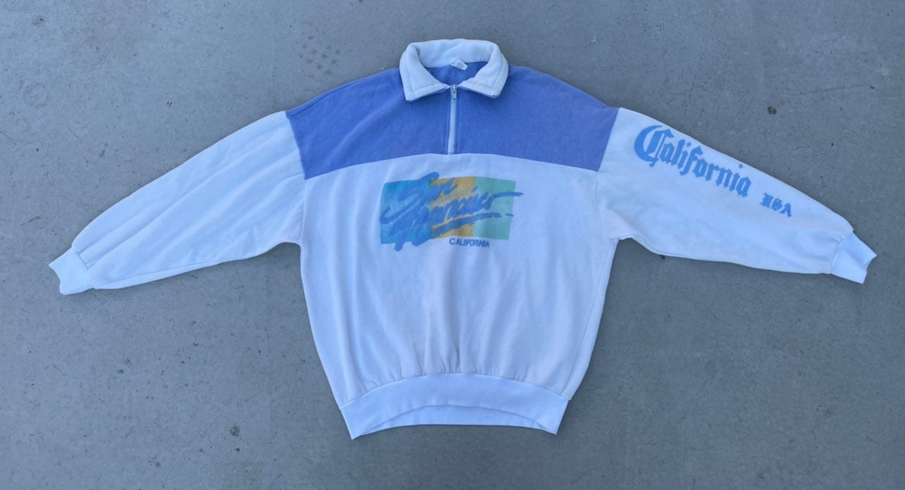 VTG 80’s San Francisco California Sweatshirt Made in USA Women's Size XL