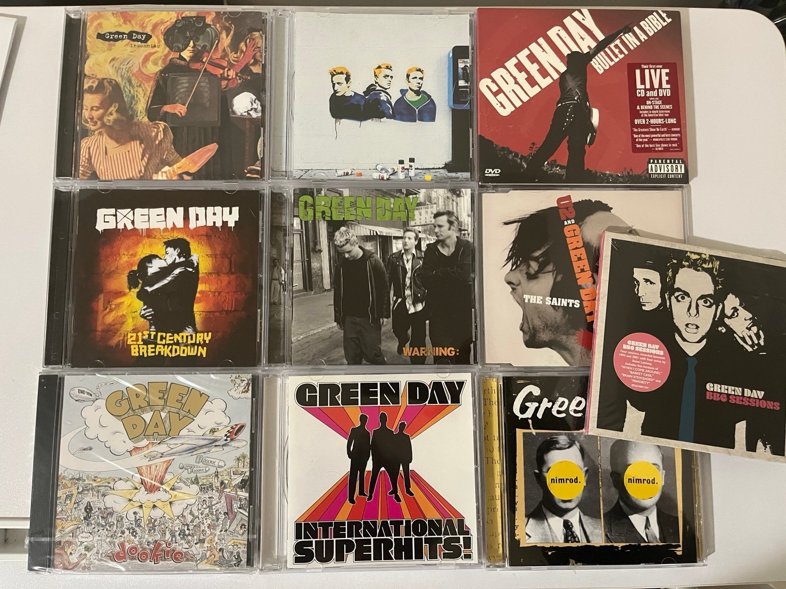 10 Green Day CDs / CD Collection /