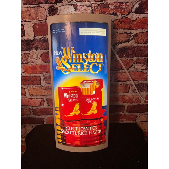 Vintage Winston Select Eagle Cigarettes Electric Light Up Sign