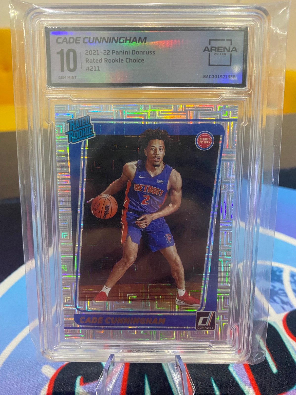 2021-22 Panini Donruss Cade Cunningham Choice Rated Rookie Arena Club 10