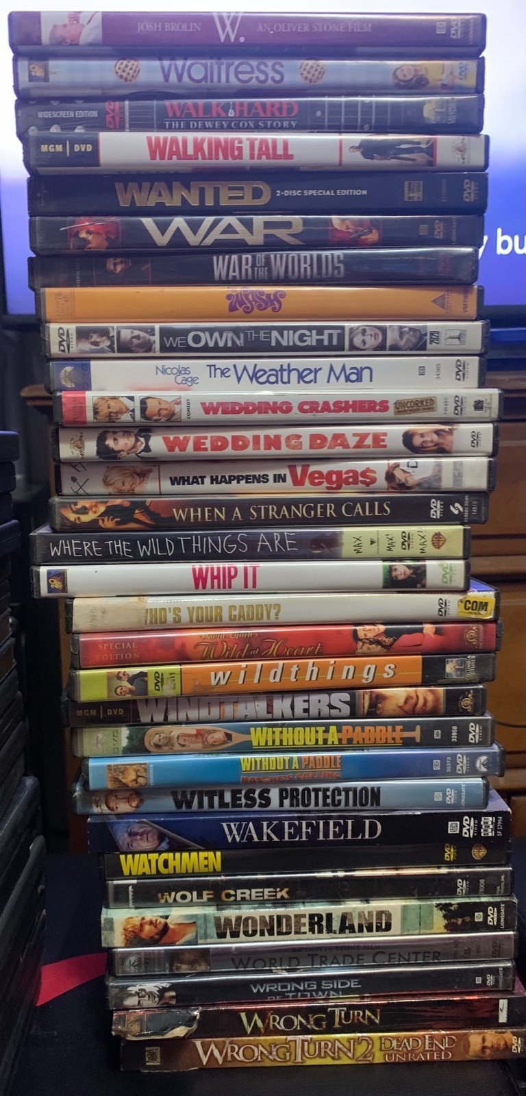 Lot of Movie DVDs - Movies Starting with W