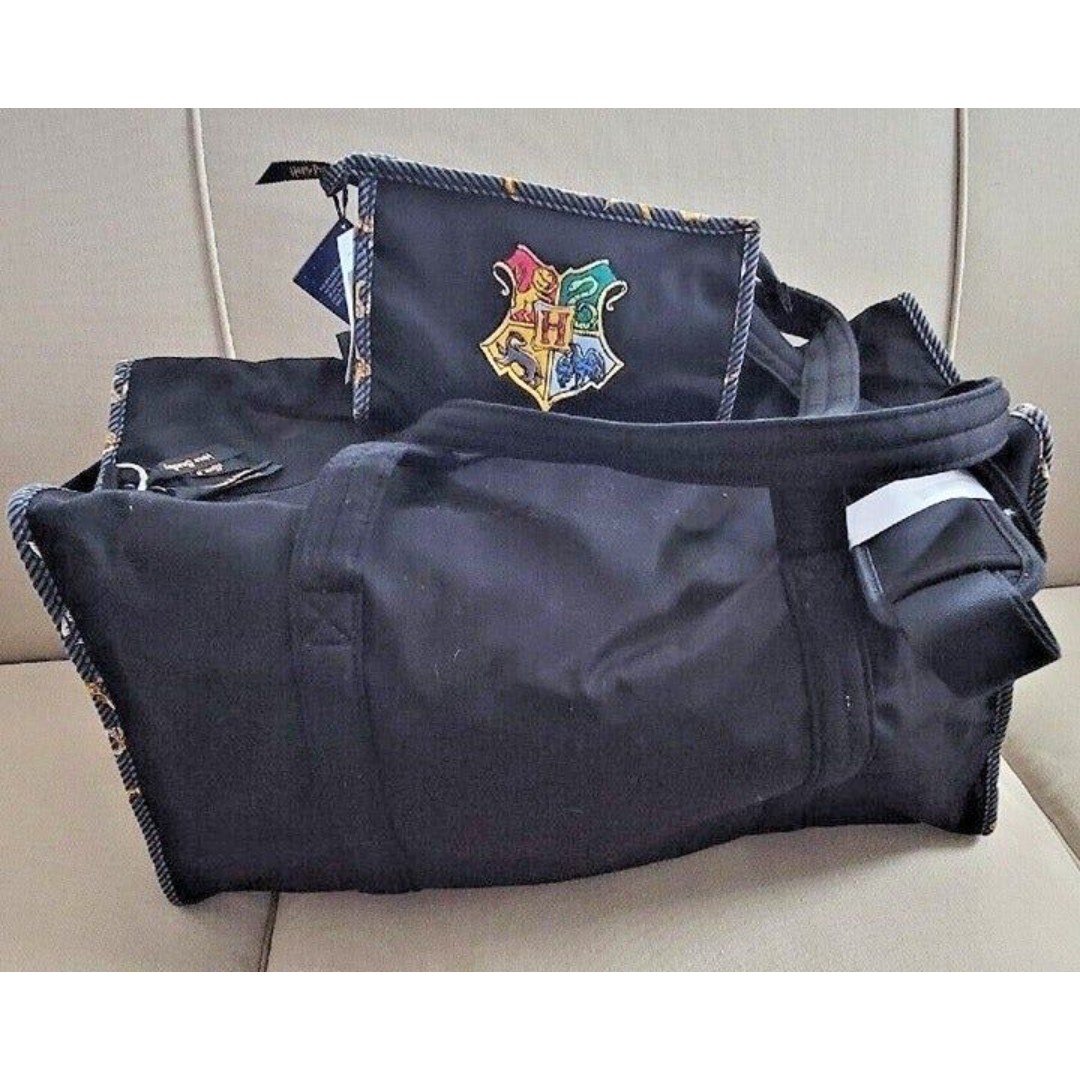 VERA BRADLEY HARRY POTTER TRAVEL SET - DUFFEL BAG & COSMETIC CASE HOGWARTS NEW