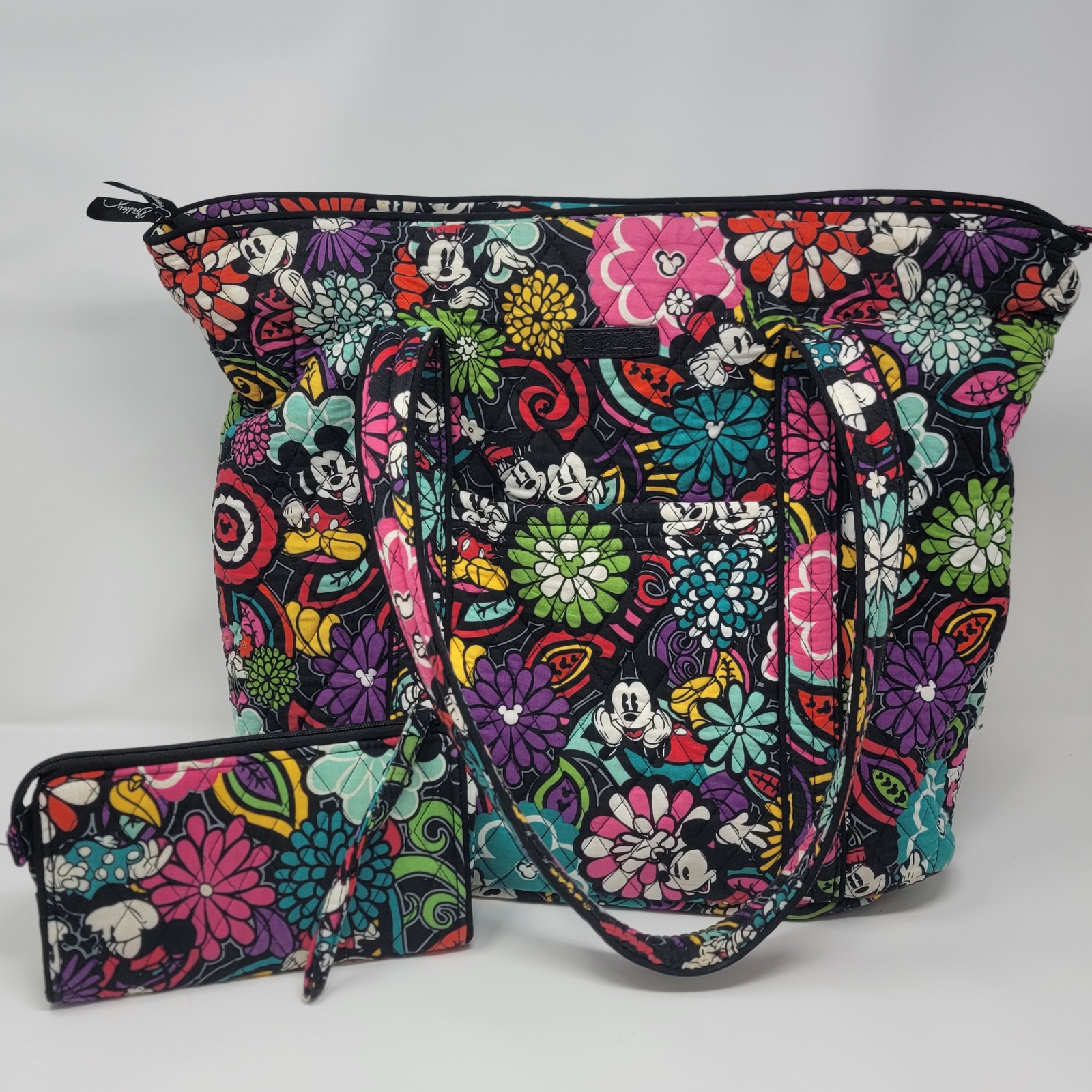 Vera Bradley Mickey's Magical Blooms Disney Tote and Wallet