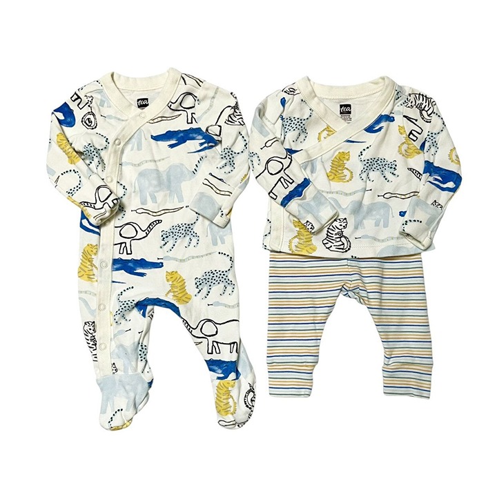 Tea Collection Jungle Animals Baby Bundle NB