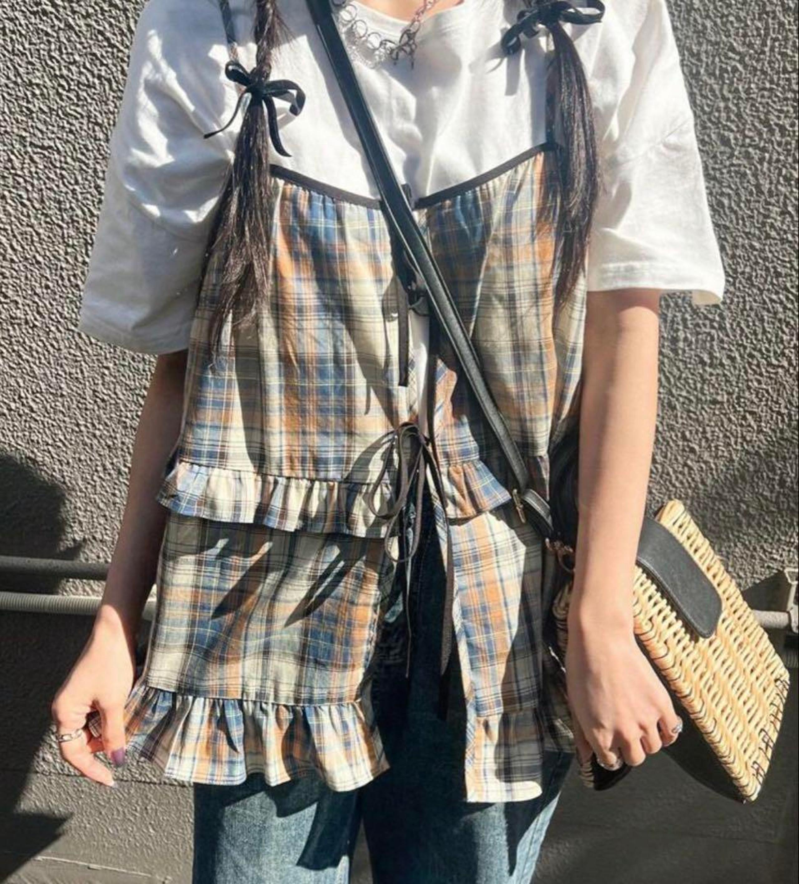 FRIFUL Checkered Camisole Top for Women, Sleeveless shein
