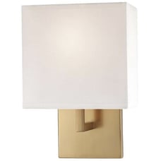 GEORGE KOVACS P470-248 Square 1 Light Wall Sconce Square Shade-Honey Gold