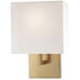 GEORGE KOVACS P470-248 Square 1 Light Wall Sconce Square Shade-Honey Gold