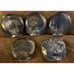 Vintage Lot Of 5 Hand painted Christmas Candle Round 5 Candle Home Decor