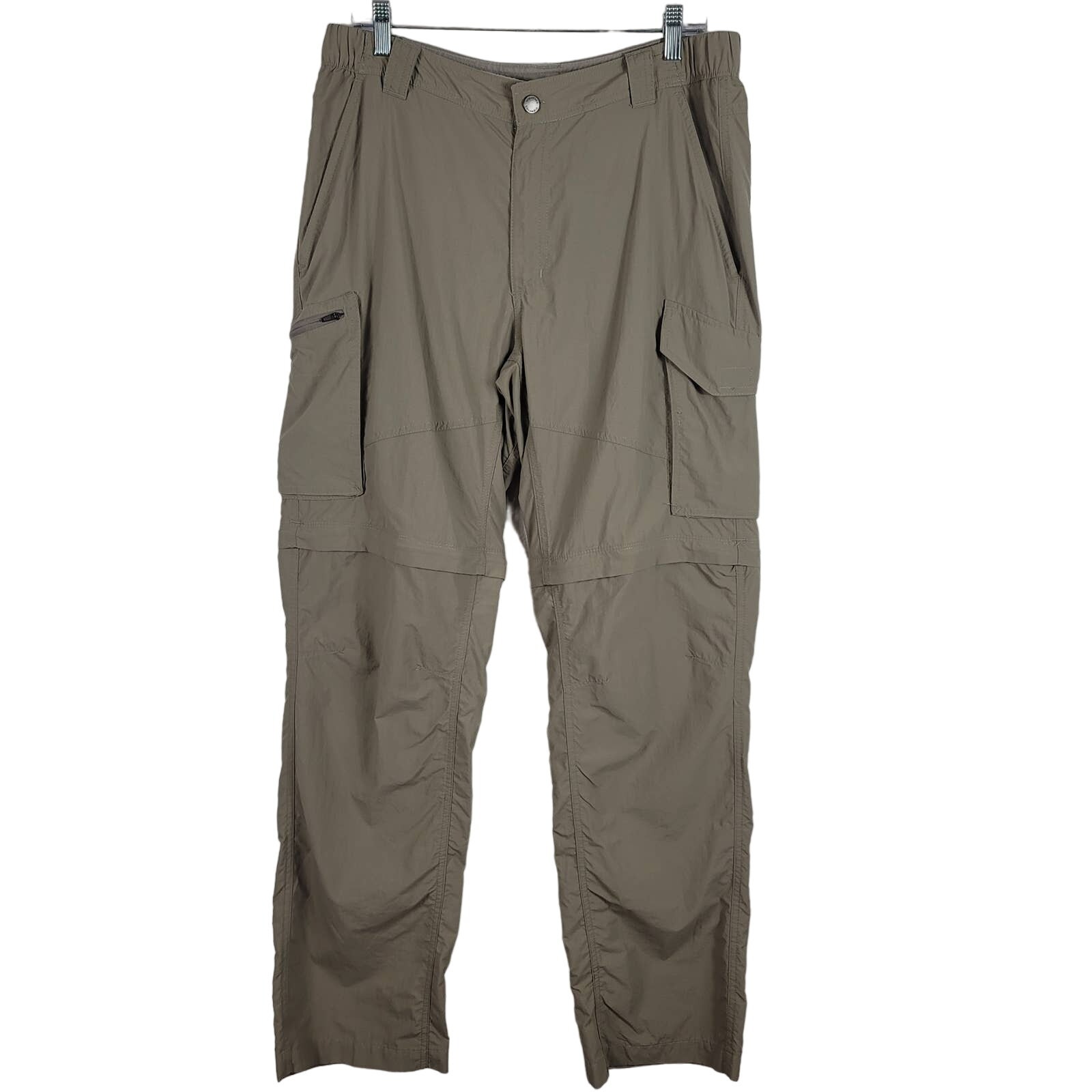 Columbia Men's Pockable Rip Sop Tan Convertible Athletic Pants 36W/34L