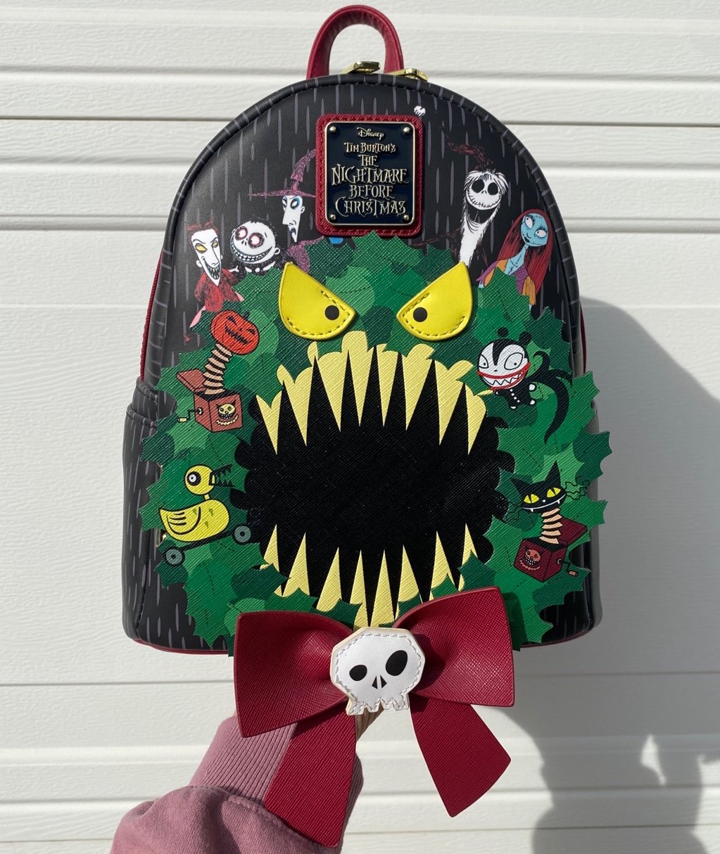 Nightmare Before Christmas Wreath Loungefly Mini Backpack