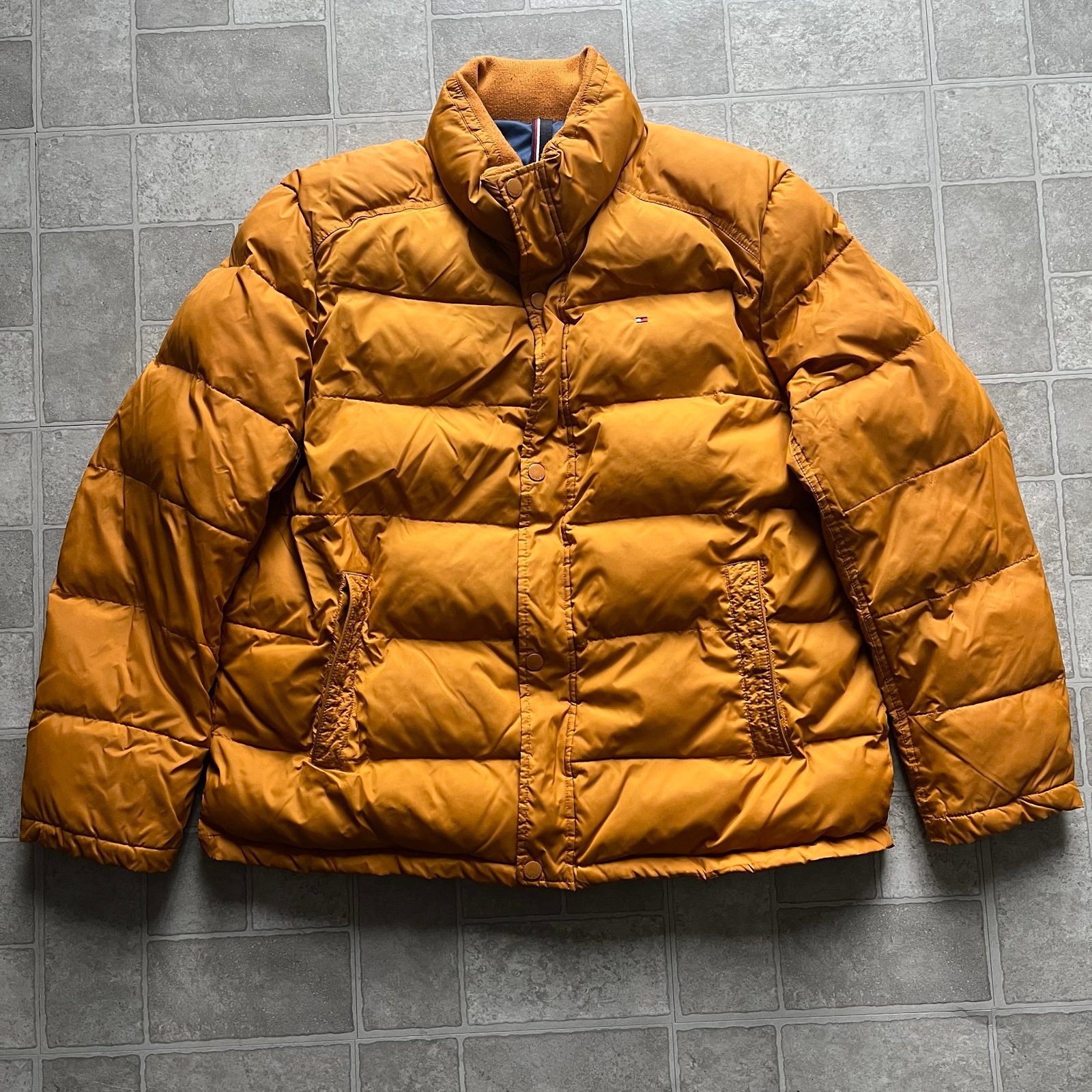 Tommy Hilfiger Puffer Down Jacket Logo Gold Men’s Xxl