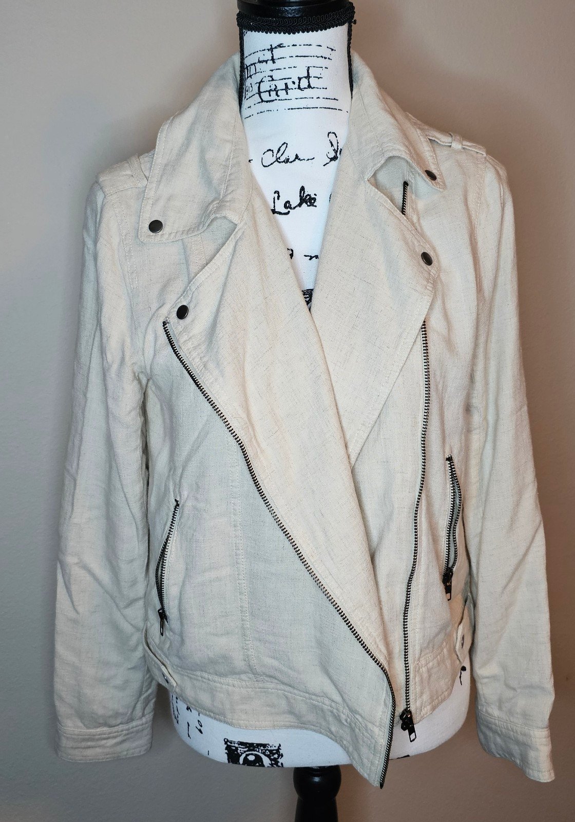 Blu Pepper Moto Utility Jacket Size Small-NWOT