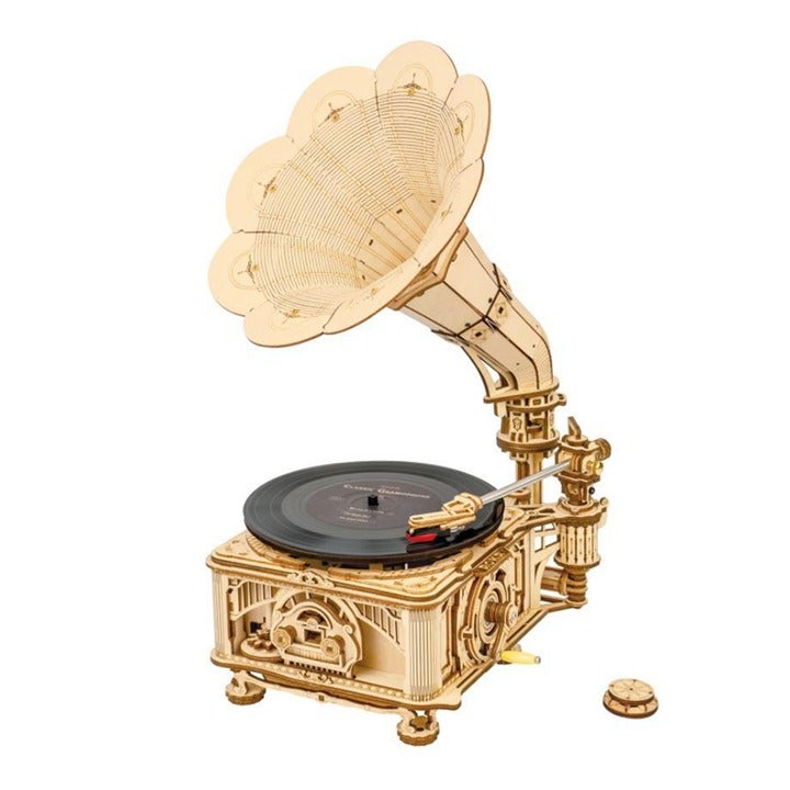 DIY 3D Moving Gears Puzzle - Classic Gramophone - 424 pcs LKB01