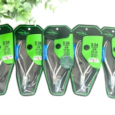 5 Pairs D-04 Nghia Cuticle Nippers Stainless Steel One Spring - Jaw 14