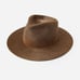 Janessa Leone Alara Wool Fedora Hat w/ Suede Band 310 Sz Large NWT