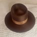 Janessa Leone Alara Wool Fedora Hat w/ Suede Band 310 Sz Large NWT