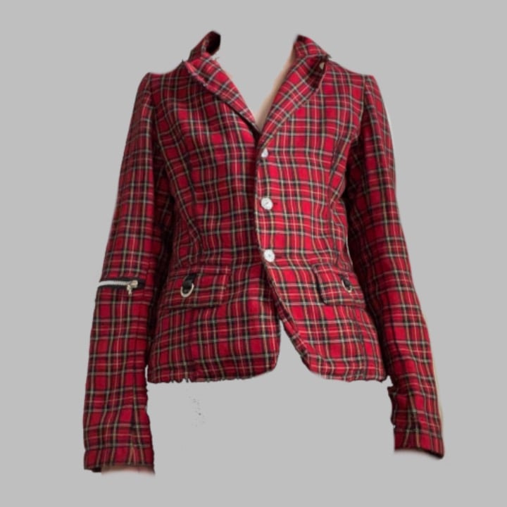 tripp nyc plaid blazer