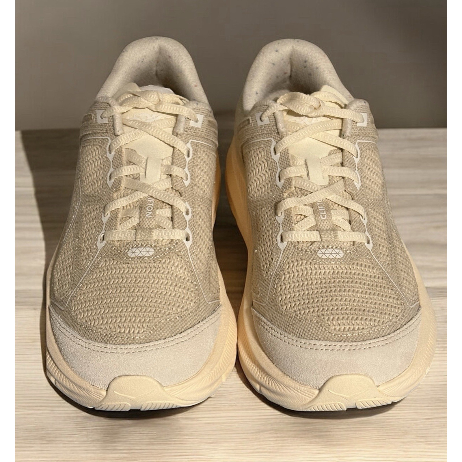 Hoka One Clifton One9 BP Beige Neutral Alabaster Unisex 8Mens 9Women New in Box!