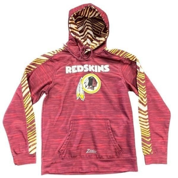 Lady’s NFL Y2K Red Camo Washington Redskins Sz small pullover hoodie sweatshirt