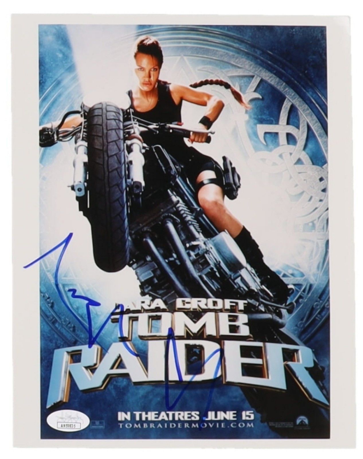 Angelina Jolie Signed Tomb Raider 8x10 Photo (JSA)