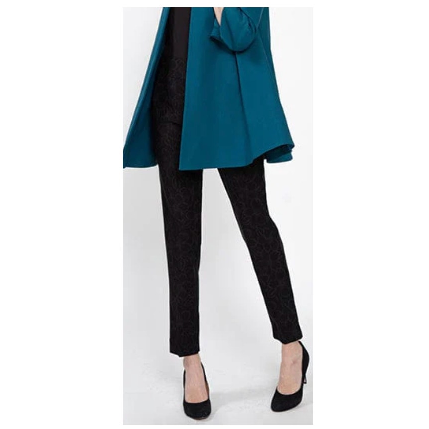 Estelle & Fin Ponte Flat Front Pull On Pants Black 4 195