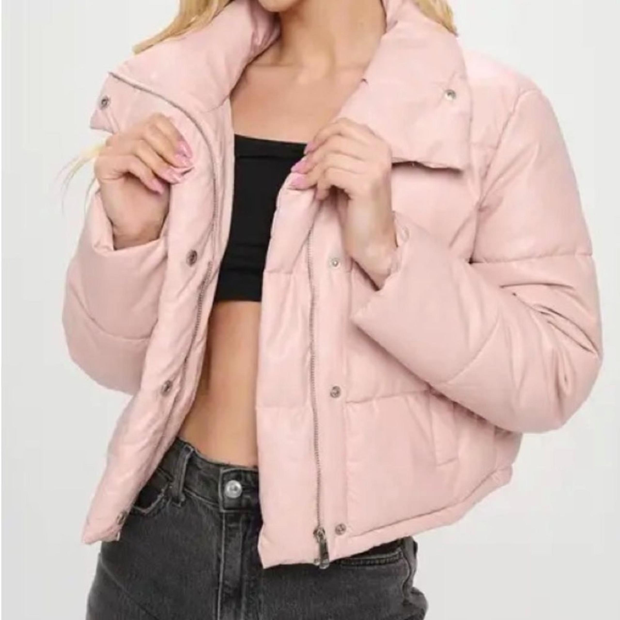 SEBBY |  Hooded Puffer Jacket Winter Coat Blush Pink - M