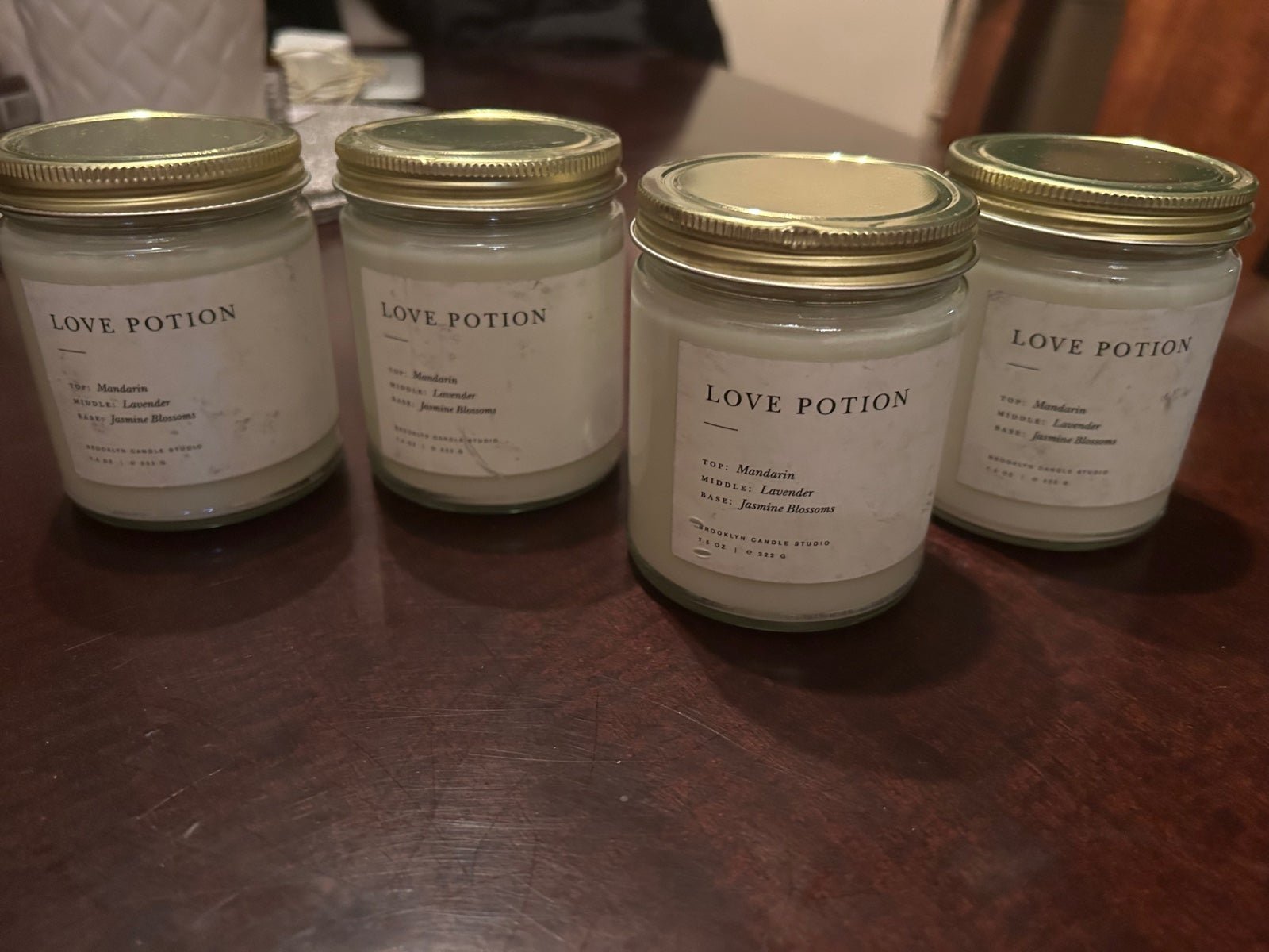 4x BROOKLYN CANDLE STUDIO SUNDAY LOVE POTION CANDLE