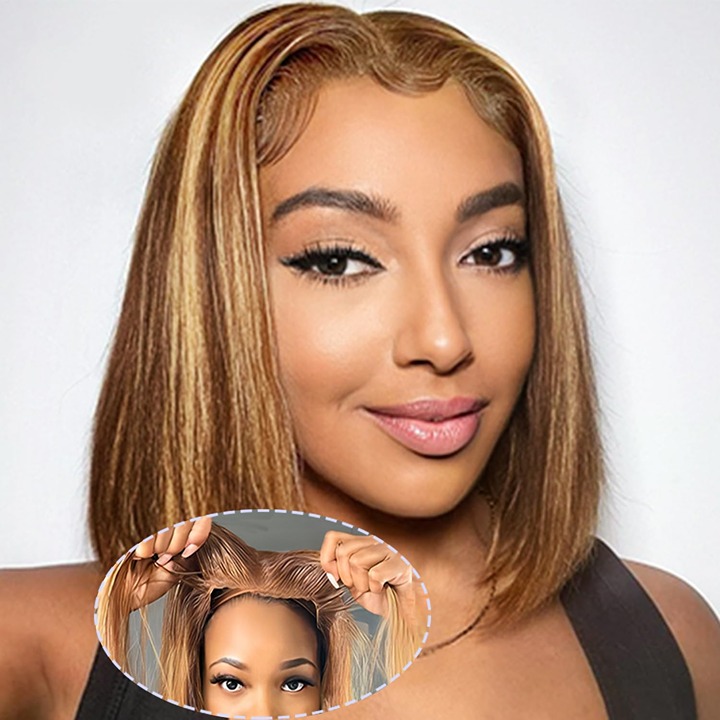 Wear and Go Glueless Wigs Pre Plucked Pre Cut Ombre Highlight 31E