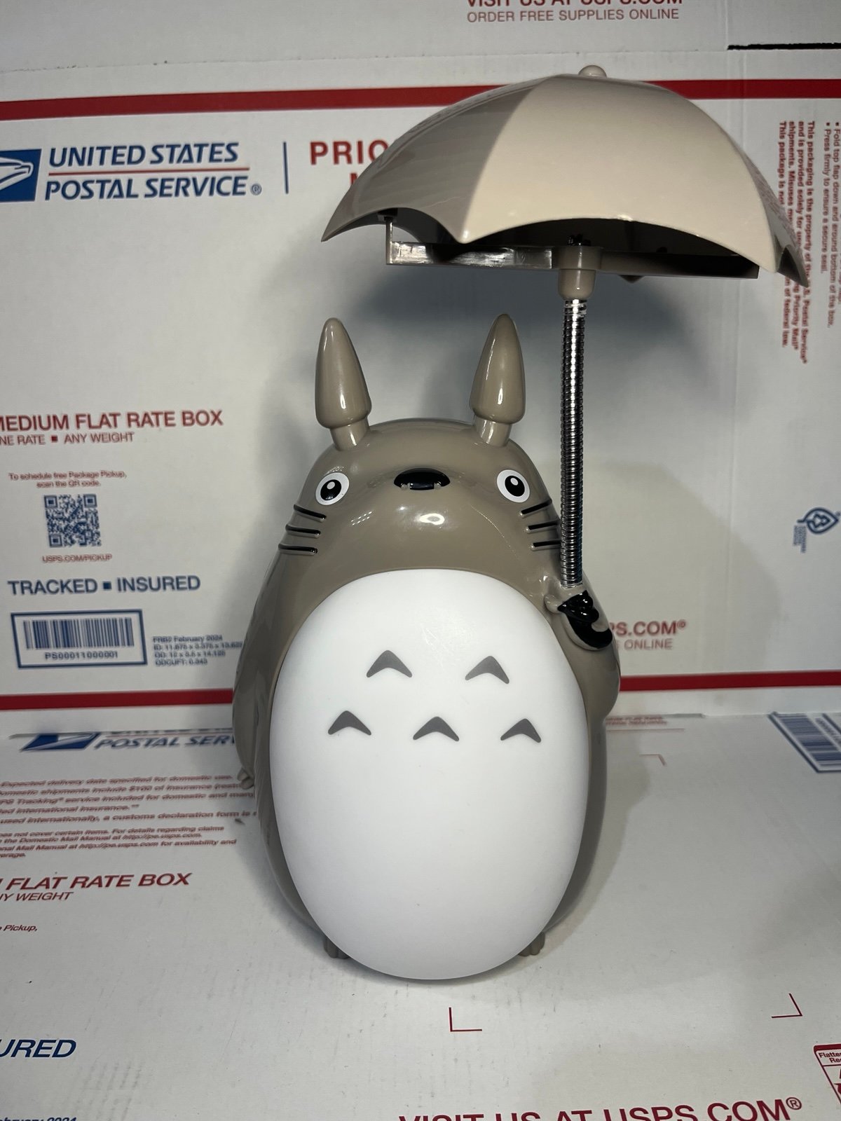 Totoro Umbrella LED Night Light Kid's Character Lamp